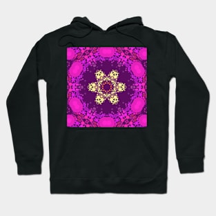 Dot Mandala Flower Pink and Yelloe Hoodie